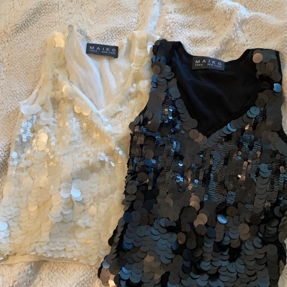 Swanky tanks in black and white